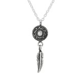 Ethnic - 925 Sterling Silver Necklaces with Stones SD39178