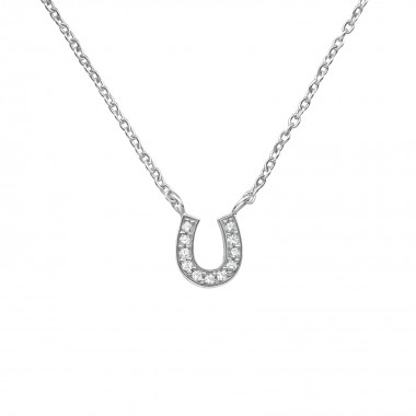 Horseshoes - 925 Sterling Silver Necklaces with Stones SD39182