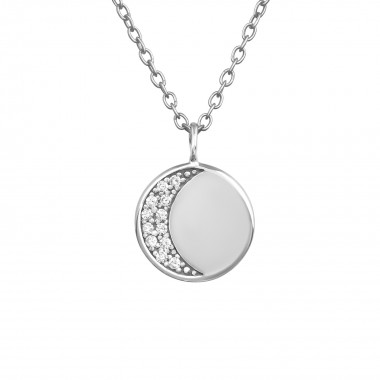 Moon - 925 Sterling Silver Necklaces with Stones SD39239
