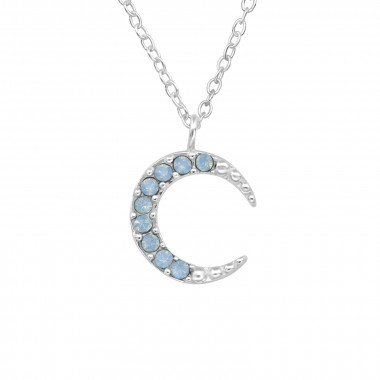 Moon - 925 Sterling Silver Necklaces with Stones SD39513