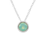 Round - 925 Sterling Silver Necklaces with Stones SD39515