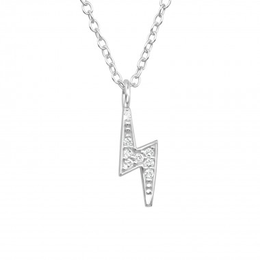 Thunderbolt - 925 Sterling Silver Necklaces with Stones SD39560