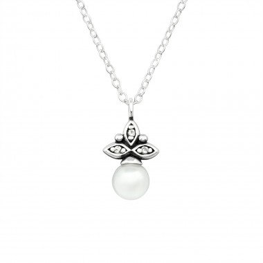 Antique - 925 Sterling Silver Necklaces with Stones SD39862