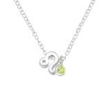 Leo Zodiac Sign - 925 Sterling Silver Necklaces with Stones SD40170