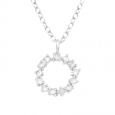 Sparking - 925 Sterling Silver Necklaces with Stones SD40203