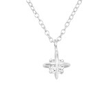 North Star - 925 Sterling Silver Necklaces with Stones SD40251