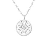 Symbol - 925 Sterling Silver Necklaces with Stones SD40253