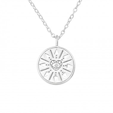 Symbol - 925 Sterling Silver Necklaces with Stones SD40253