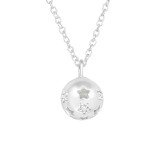 Star - 925 Sterling Silver Necklaces with Stones SD40418