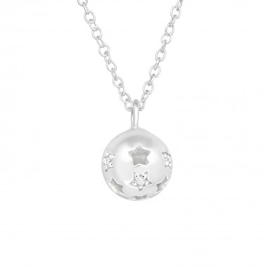 Star - 925 Sterling Silver Necklaces with Stones SD40418