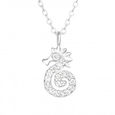 Sea​​horse - 925 Sterling Silver Necklaces with Stones SD40602