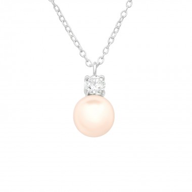 Round - 925 Sterling Silver Necklaces with Stones SD40689
