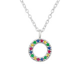 Round - 925 Sterling Silver Necklaces with Stones SD40896