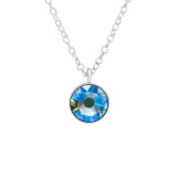 Round - 925 Sterling Silver Necklaces with Stones SD40998