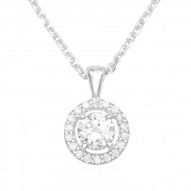 Sparkling - 925 Sterling Silver Necklaces with Stones SD41183