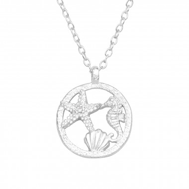 Beach - 925 Sterling Silver Necklaces with Stones SD41190