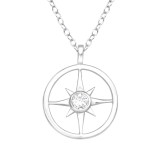 Northern Star - 925 Sterling Silver Necklaces with Stones SD41196