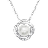 Curl - 925 Sterling Silver Necklaces with Stones SD41220