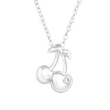 Cherry - 925 Sterling Silver Necklaces with Stones SD41223