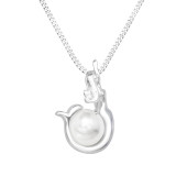 Mermaid - 925 Sterling Silver Necklaces with Stones SD41238
