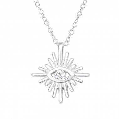 Evil Eye - 925 Sterling Silver Necklaces with Stones SD41239