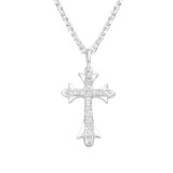 Cross - 925 Sterling Silver Necklaces with Stones SD41251