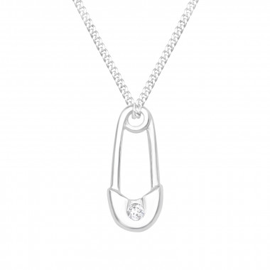 Pin - 925 Sterling Silver Necklaces with Stones SD41340