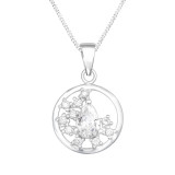 Sparkling - 925 Sterling Silver Necklaces with Stones SD41377