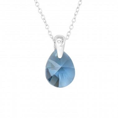 Pear - 925 Sterling Silver Necklaces with Stones SD43056
