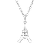Eiffel Tower - 925 Sterling Silver Necklaces with Stones SD43378