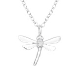 Dragonfly - 925 Sterling Silver Necklaces with Stones SD43711