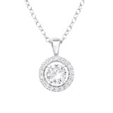 Sparkling - 925 Sterling Silver Necklaces with Stones SD43713
