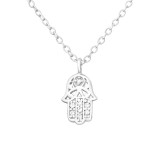 Hamsa - 925 Sterling Silver Necklaces with Stones SD43765