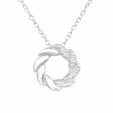 Wreath - 925 Sterling Silver Necklaces with Stones SD43923
