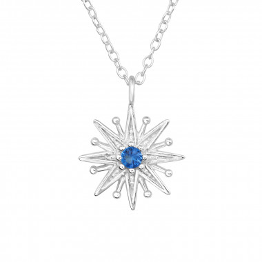 Northern Star - 925 Sterling Silver Necklaces with Stones SD44065