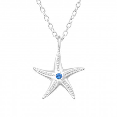 Starfish - 925 Sterling Silver Necklaces with Stones SD44137