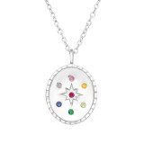 Star - 925 Sterling Silver Necklaces with Stones SD44531