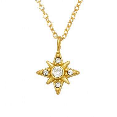Northern Star - 925 Sterling Silver Necklaces with Stones SD44784