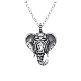 Elephant - 925 Sterling Silver Necklaces with Stones SD44874