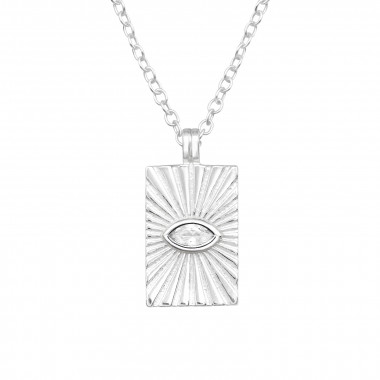 Evil Eye - 925 Sterling Silver Necklaces with Stones SD44934