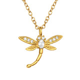 Dragonfly - 925 Sterling Silver Necklaces with Stones SD45113