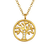 Tree Of Life - 925 Sterling Silver Necklaces with Stones SD45317