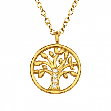 Tree Of Life - 925 Sterling Silver Necklaces with Stones SD45317