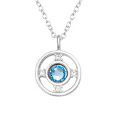 Circle - 925 Sterling Silver Necklaces with Stones SD45596