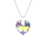 Heart - 925 Sterling Silver Necklaces with Stones SD45870