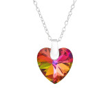 Heart - 925 Sterling Silver Necklaces with Stones SD45879