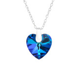 Heart - 925 Sterling Silver Necklaces with Stones SD45880