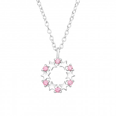Stars - 925 Sterling Silver Necklaces with Stones SD45991