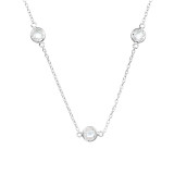 Round 5mm - 925 Sterling Silver Necklaces with Stones SD46083