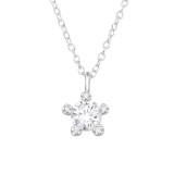 Prong Setting - 925 Sterling Silver Necklaces with Stones SD46181